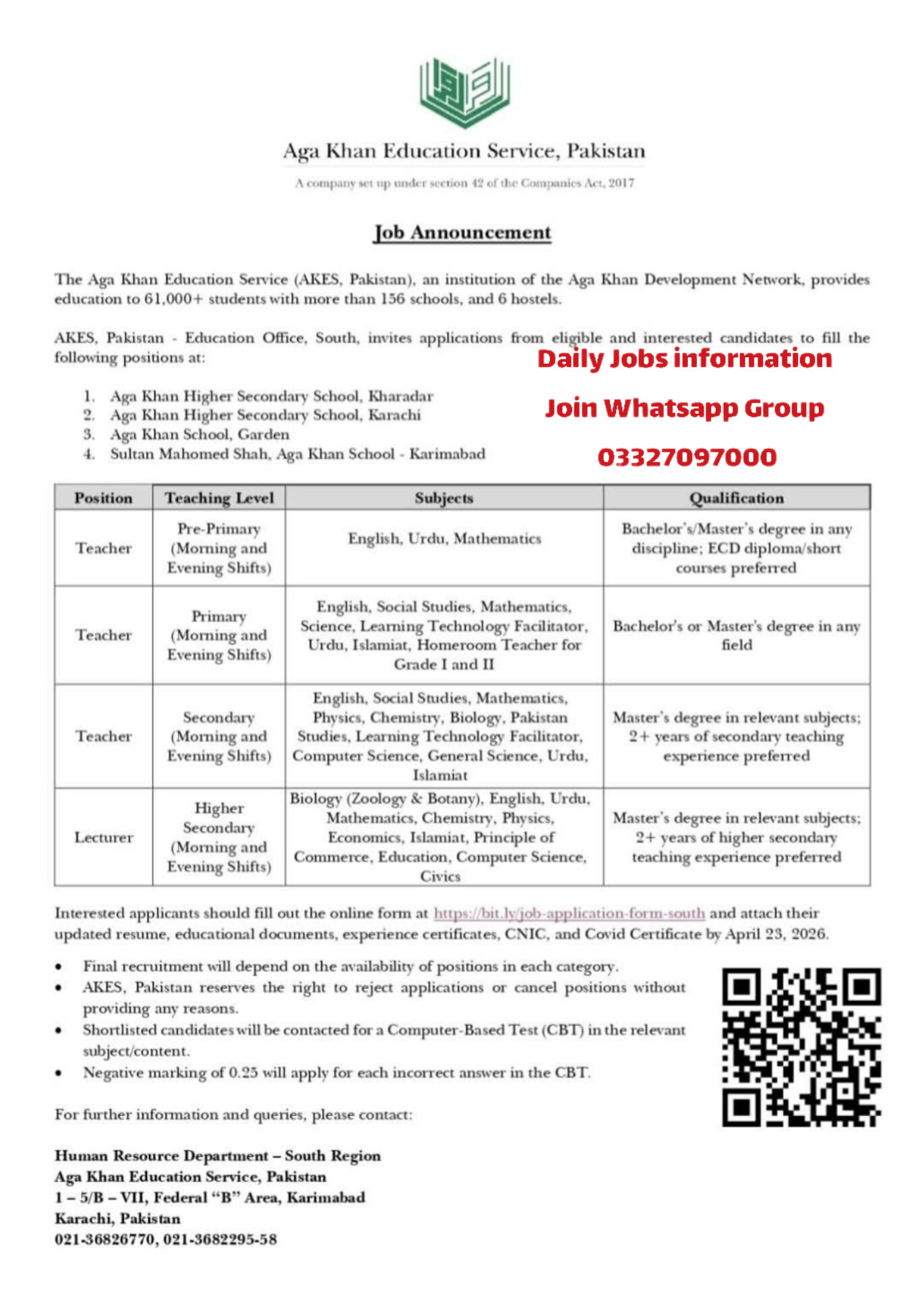 Multiple Teaching Jobs